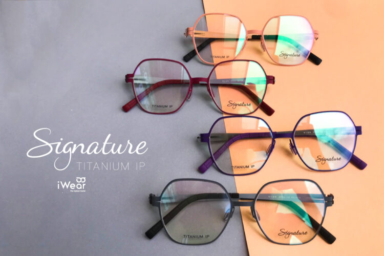 ร้านแว่นตา iWear กรอบแว่น titanium Signature
